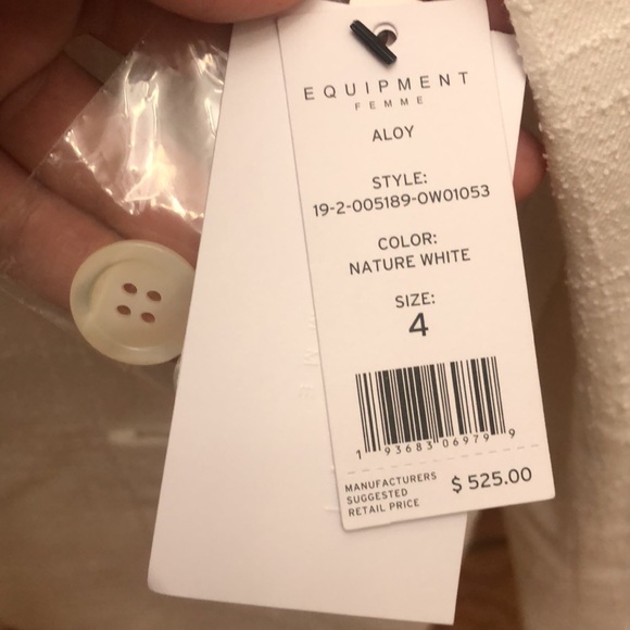 Equipment White button blazer - Picture 3 of 6